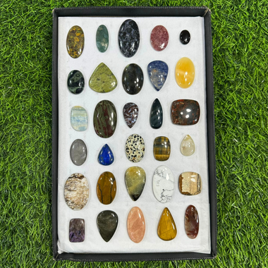Gemstone Cabochon Lot of 30 | Polished