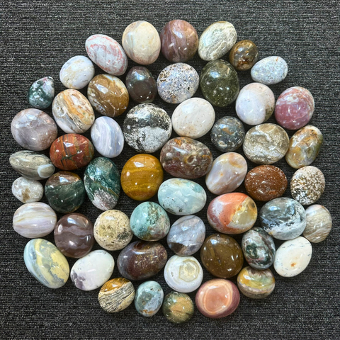 Ocean Jasper Palm Stones - Choose Your Quantity