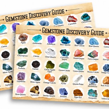 Pack of 2 - Gemstone Identification Charts