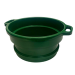 1/4" Mesh Classifier | 6" Deep | Green Plastic Screen With Handle | Stackable Sifting Pan