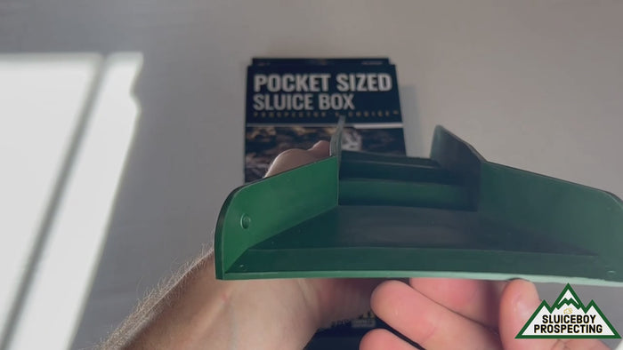 Pocket Sized Sluice Box | Hard Rubber Stream Sluice