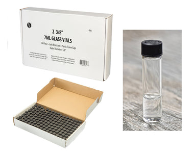 Box of 7mL Dram Glass Vials - 144 Count