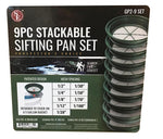 9 Piece Sifting Pan Set | Classifier Screen Set in Box