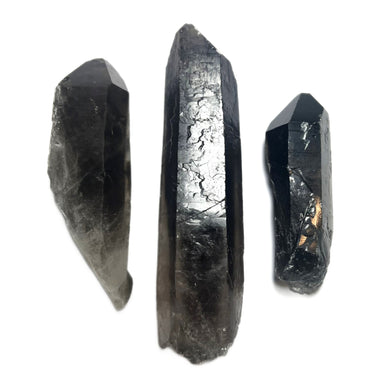 Smoky Quartz Points (Lot of 3) | Large Pieces