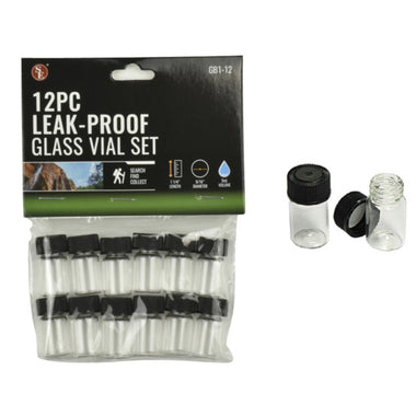 Pack of 12 Glass Vials | Leak Proof | 3mL