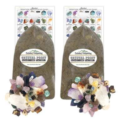 2 PACK SPECIAL | "Crystal Point" Gemstone Paydirt | 7lb