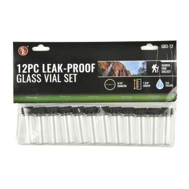 Pack of 12 Glass Vials | Leak Proof | 5mL