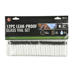 Pack of 12 Glass Vials | Leak Proof | 5mL