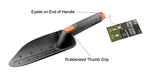 Heavy-Duty Hand Shovel | Black