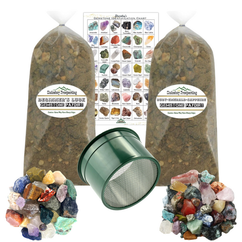 Gem Mining Kit with 10LBS PAYDIRT & 5" Classifier
