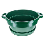 1/8" Mesh Classifier | 6" Deep | Green Plastic Screen With Handle | Stackable Sifting Pan