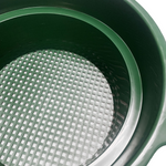 1/4" Mesh Classifier | 6" Deep | Green Plastic Screen With Handle | Stackable Sifting Pan