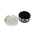 16 Piece Round Gem Holders with Snap on Lids in Black Foam
