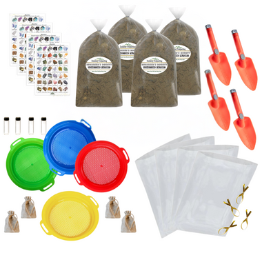 Gem Mining BIRTHDAY PARTY Kit | 8LB Bags | GROUP OF FOUR