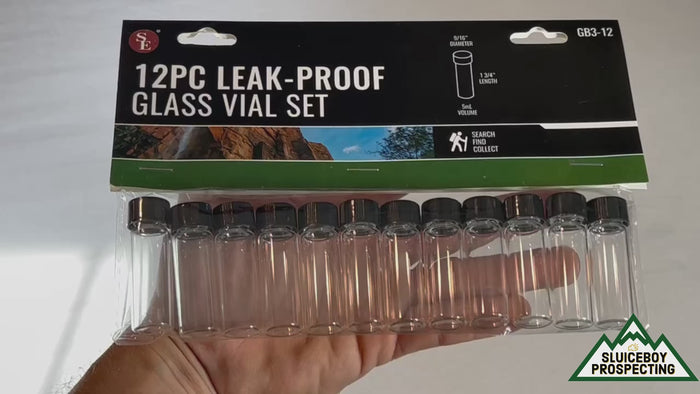 Pack of 12 Glass Vials | Leak Proof | 5mL