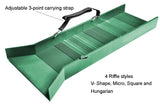 30" Light Weight Green Sluice Box With Shoulder Strap & Carabiners