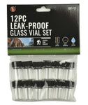 Pack of 12 Glass Vials | Leak Proof | 3mL