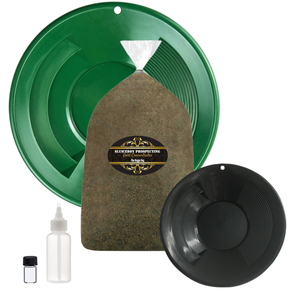 Gold Panning Kit XL with NUGGET Paydirt! – Sluiceboy Prospecting LLC